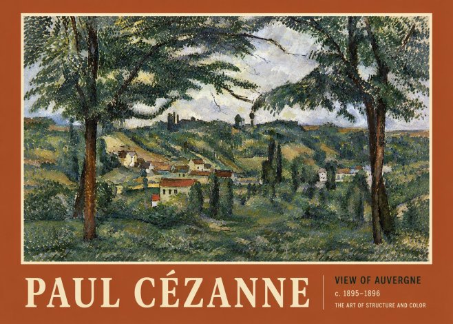 Paul Cézanne View of Auvergne No5 - Póster