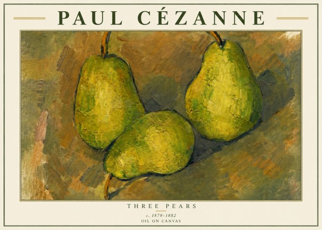 Paul Cézanne Three Pears No3 - Póster