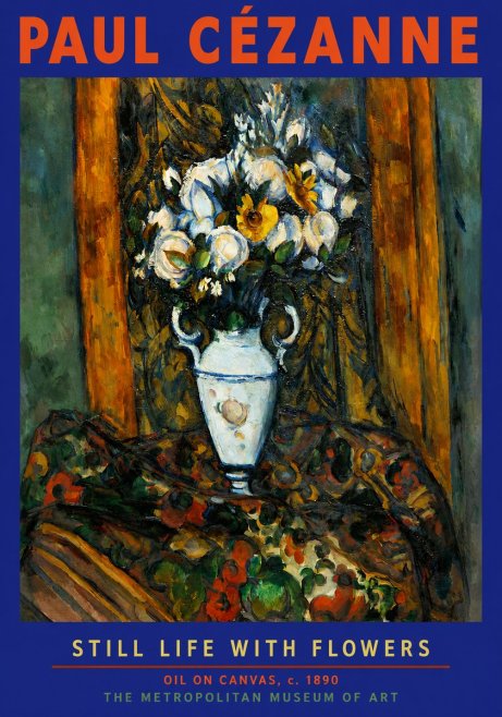 Paul Cézanne Still Life with Flowers No2 - Póster
