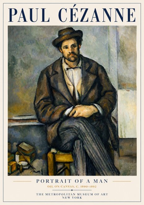 Paul Cézanne Portrait of a Man III No5 - Póster