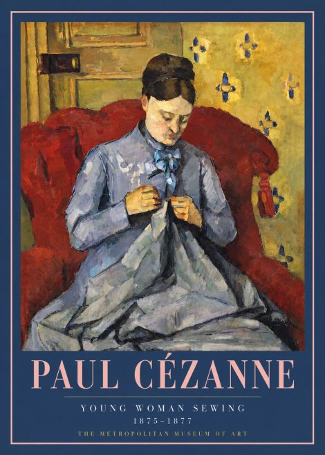Paul Cézanne Young Woman Sewing No3 - Póster