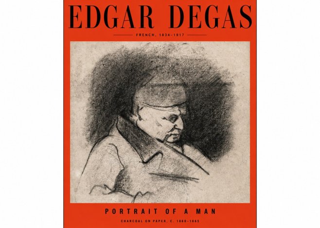 Edgar Degas Portrait of a Man No2 - Póster