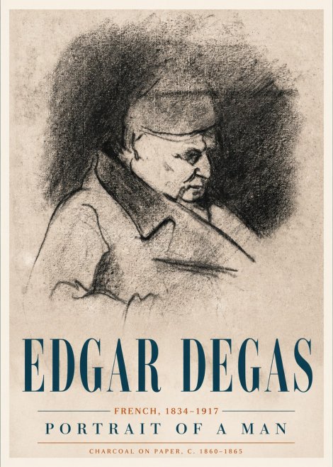 Edgar Degas Portrait of a Man No4 - Póster
