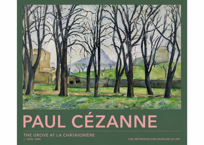 Paul Cézanne The Grove at La Châtaignière No2 - Póster