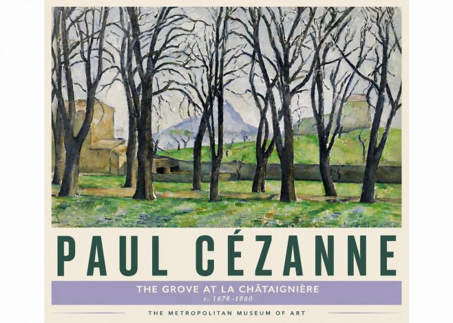 Paul Cézanne The Grove at La Châtaignière No4 - Póster