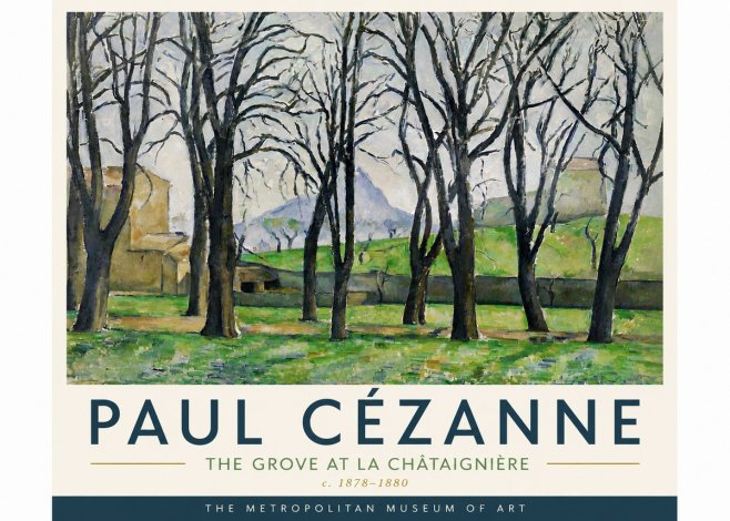 Paul Cézanne The Grove at La Châtaignière No6 - Póster