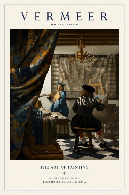 Vermeer The Art of Painting No1 - Póster