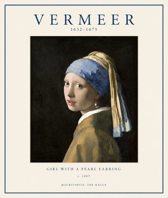 Vermeer Girl with a Pearl Earring II No1 - Póster