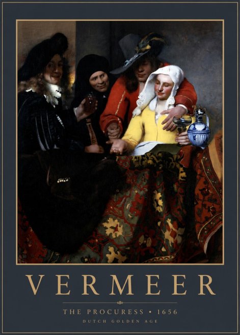Vermeer The Procuress No2 - Póster