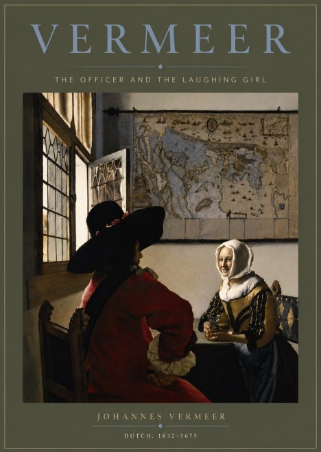 Vermeer The Officer and the Laughing Girl No6 - Póster