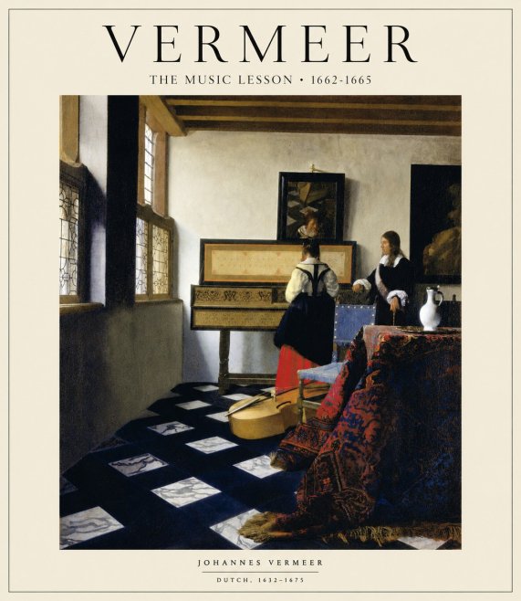 Vermeer The Music Lesson No1 - Póster
