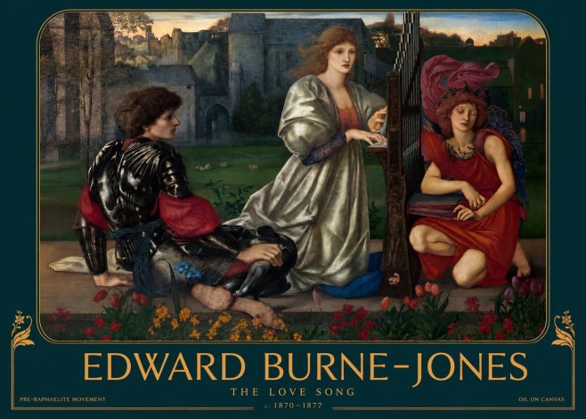 Edward Burne-Jones The Love Song No2 - Póster
