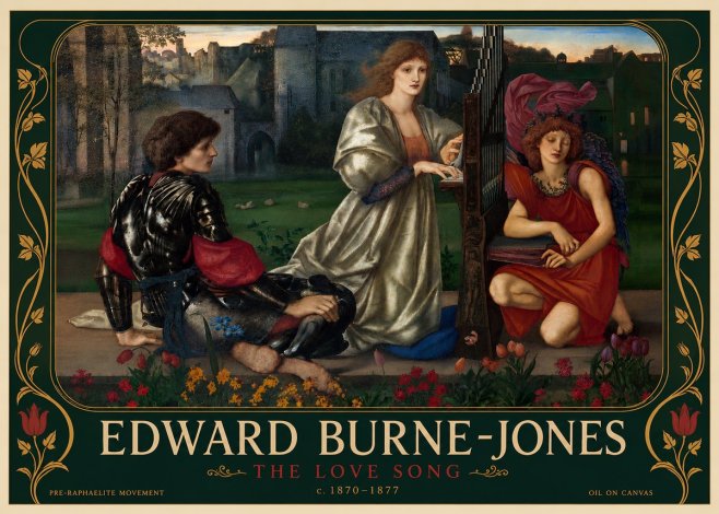 Edward Burne-Jones The Love Song No5 - Póster