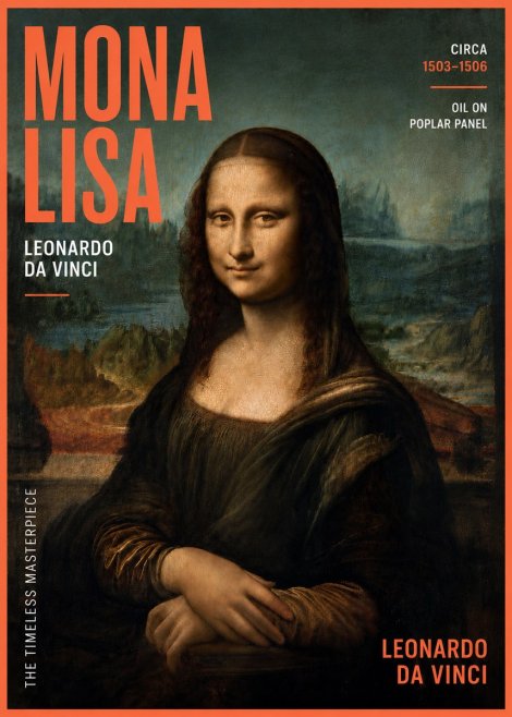 Leonardo da Vinci Mona Lisa No6 - Póster