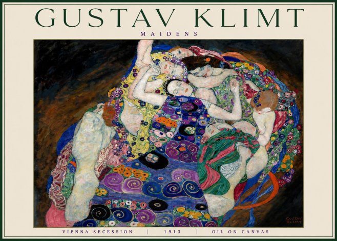 Klimt Maidens No4 - Póster