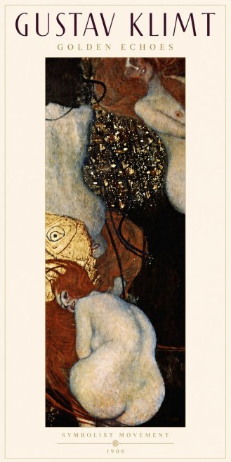 Klimt Golden Echoes No4 - Póster