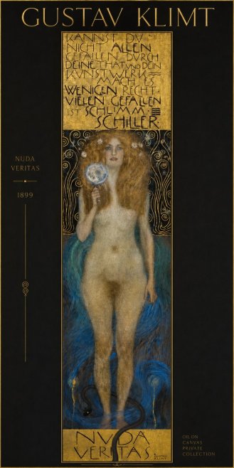 Klimt Nuda Veritas No4 - Póster