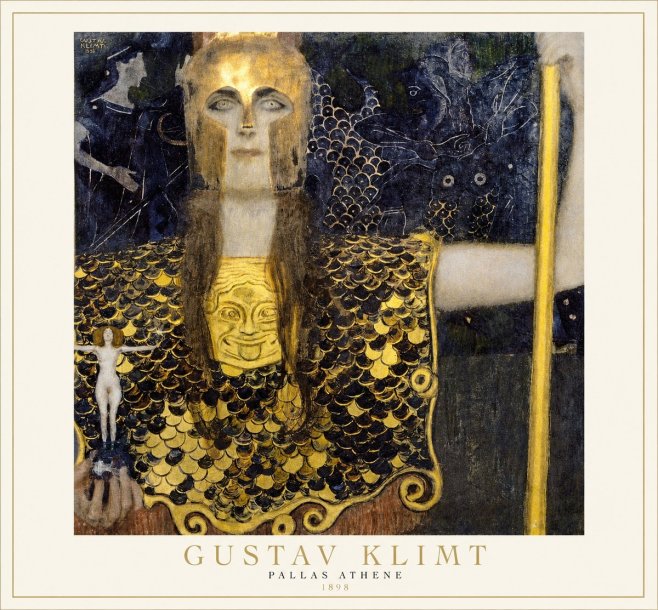 Klimt Pallas Athene No1 - Póster