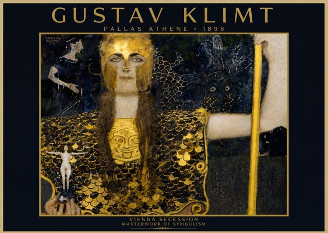 Klimt Pallas Athene No4 - Póster