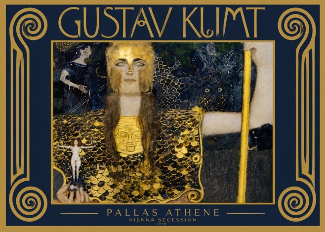 Klimt Pallas Athene No5 - Póster