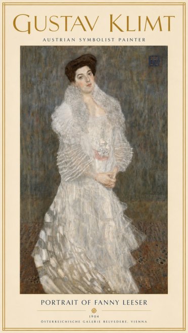 Klimt Portrait of Fanny Leeser No4 - Póster