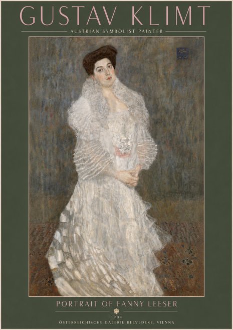 Klimt Portrait of Fanny Leeser No5 - Póster