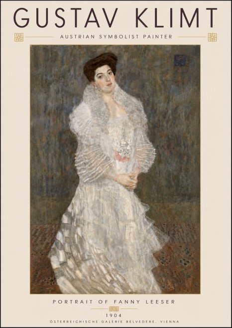 Klimt Portrait of Fanny Leeser No6 - Póster