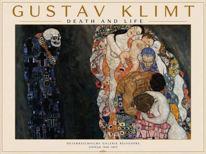 Klimt Death and Life No4 - Póster