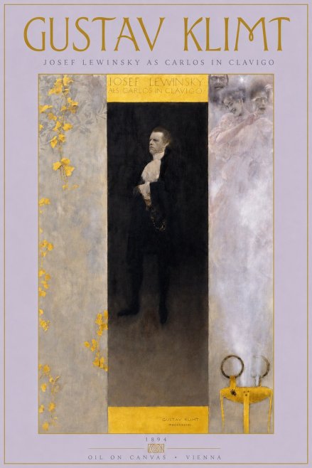 Klimt Josef Lewinsky as Carlos in Clavigo No4 - Póster