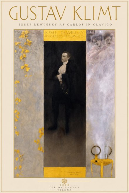 Klimt Josef Lewinsky as Carlos in Clavigo No6 - Póster