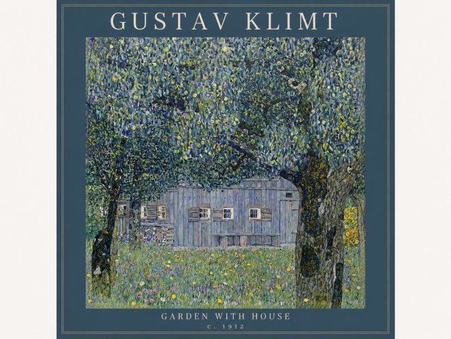 Klimt Garden with House No2 - Póster