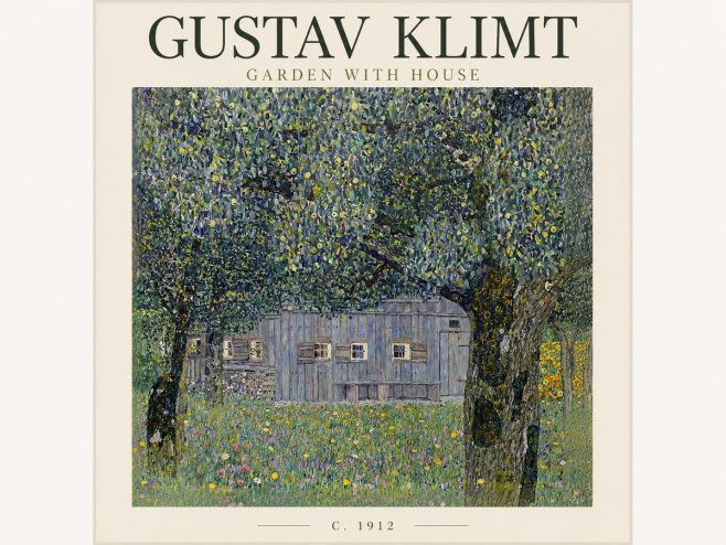 Klimt Garden with House No3 - Póster