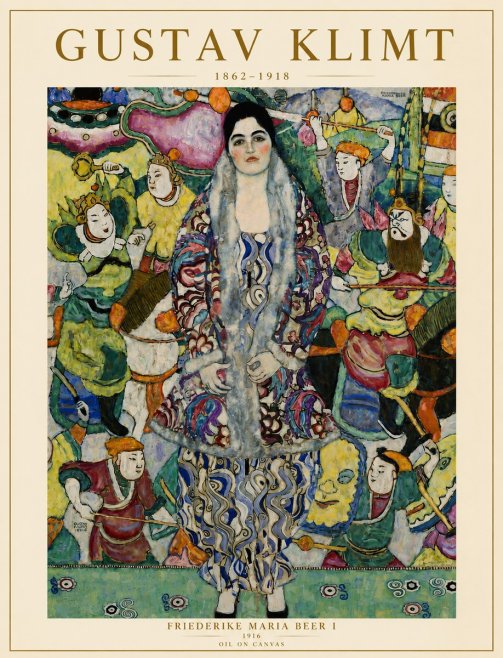 Klimt Friederike Maria Beer I No6 - Póster