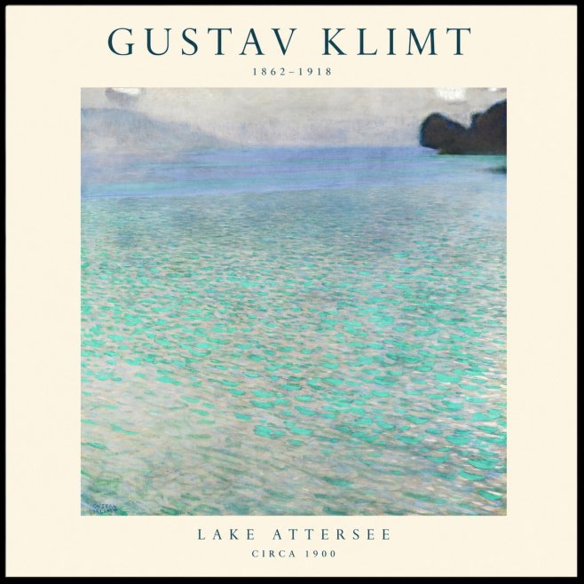 Klimt Lake Attersee No1 - Póster
