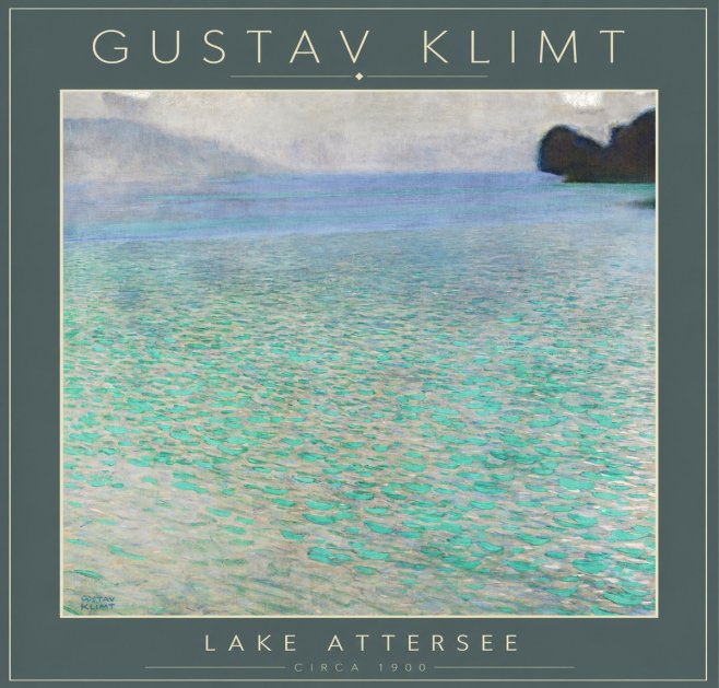 Klimt Lake Attersee No4 - Póster