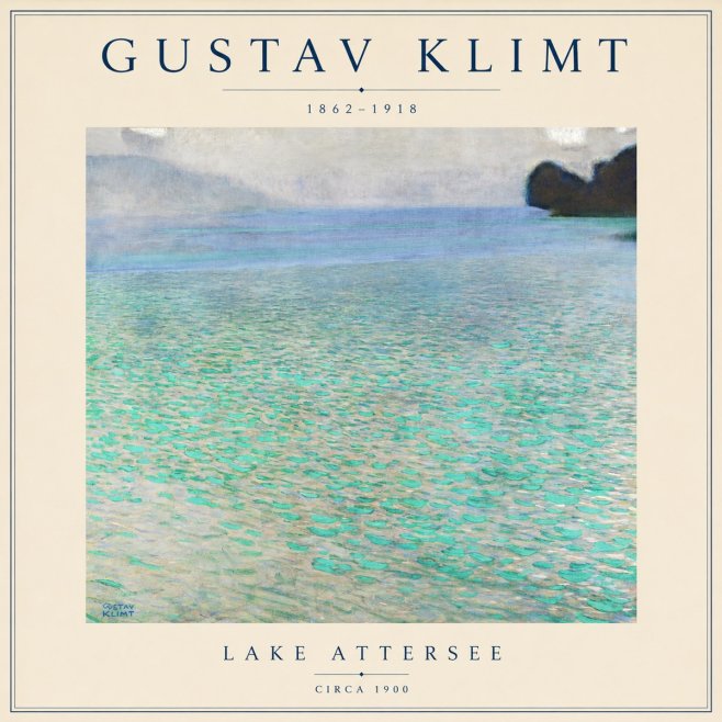 Klimt Lake Attersee No5 - Póster