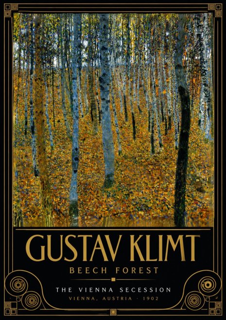 Klimt Beech Forest No5 - Póster