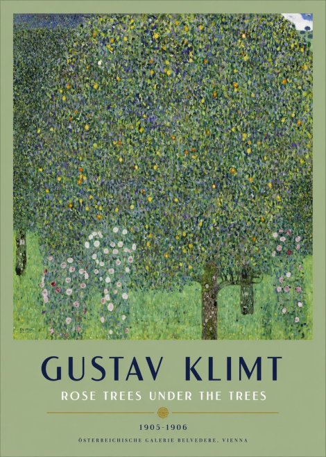 Klimt Rose Trees Under the Trees No2 - Póster