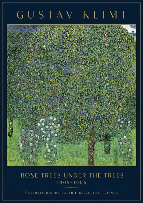 Klimt Rose Trees Under the Trees No3 - Póster