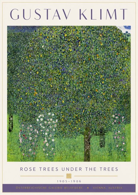 Klimt Rose Trees Under the Trees No6 - Póster