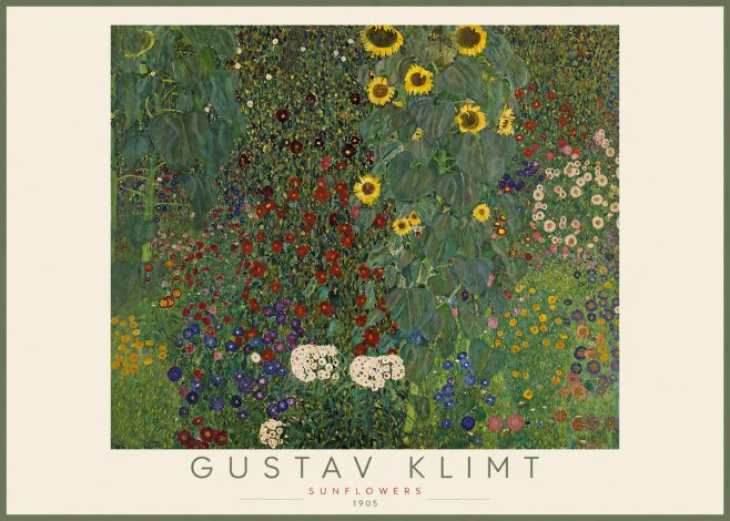 Klimt Sunflowers No2 - Póster