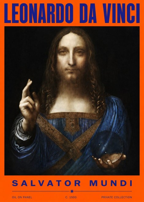 Leonardo da Vinci Salvator Mundi No2 - Póster