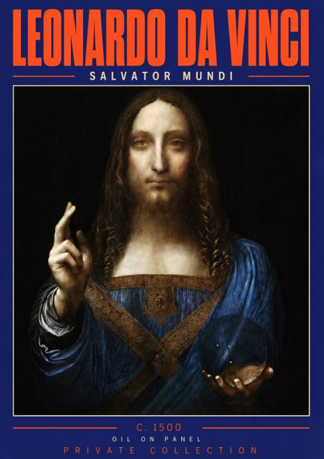 Leonardo da Vinci Salvator Mundi No4 - Póster
