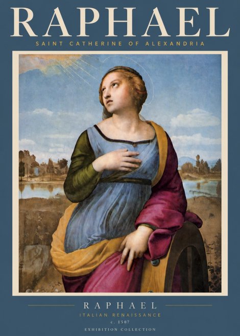 Raphael Saint Catherine of Alexandria No2 - Póster