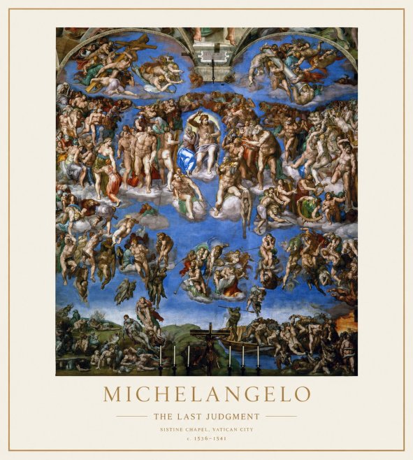 Michelangelo The Last Judgment No1 - Póster