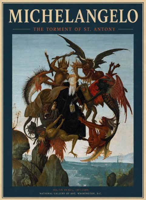 Michelangelo The Torment of St. Antony No6 - Póster