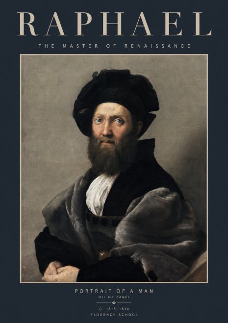 Raphael Portrait of a Man No2 - Póster