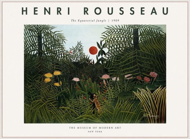 Rousseau The Equatorial Jungle III No1 - Póster