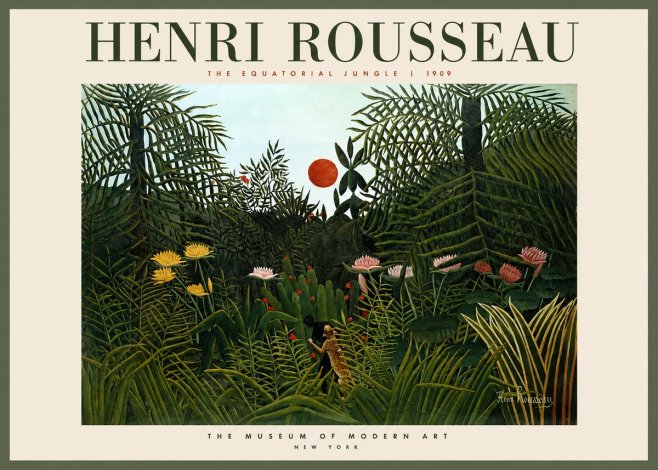 Rousseau The Equatorial Jungle III No2 - Póster