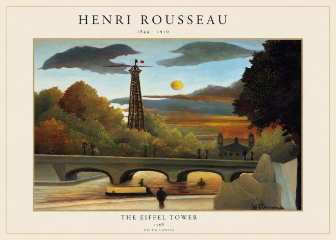 Rousseau The Eiffel Tower No1 - Póster